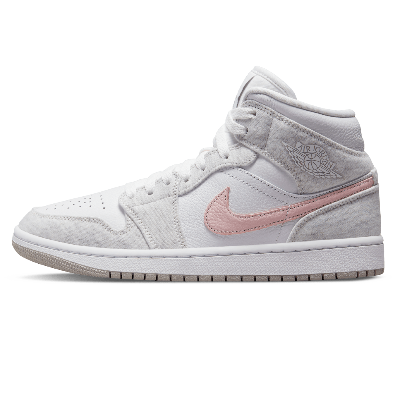 Air Jordan 1 Mid SE Wmns 'White Light Iron Ore' — UK 2.5 | EU 35.5 | US 5 — Front View