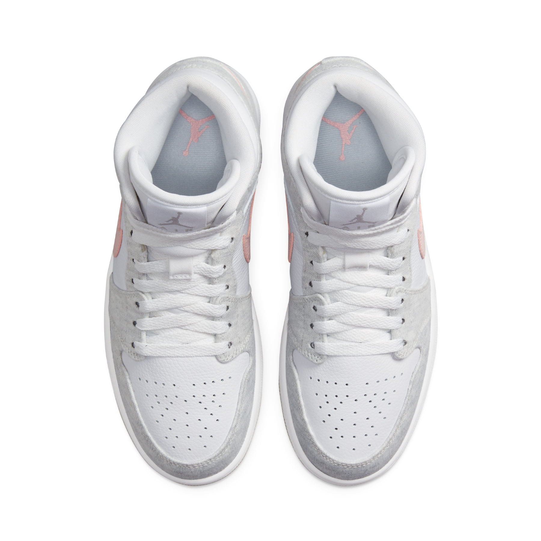 Air Jordan 1 Mid SE Wmns 'White Light Iron Ore' — UK 2.5 | EU 35.5 | US 5 — Back View