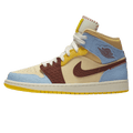 Maison Chateau Rouge x Air Jordan 1 Mid SE 'Fearless' — UK 3 | EU 35.5 | US 3.5 — Front View