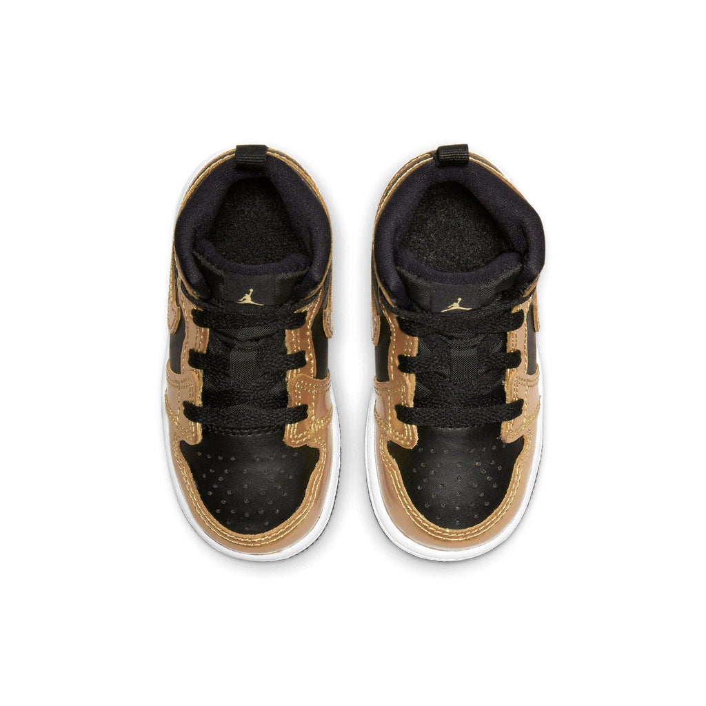 Air Jordan 1 Mid SE TD 'Metallic Gold Black' — UK 0C | EU 15 | US 0C — Back View