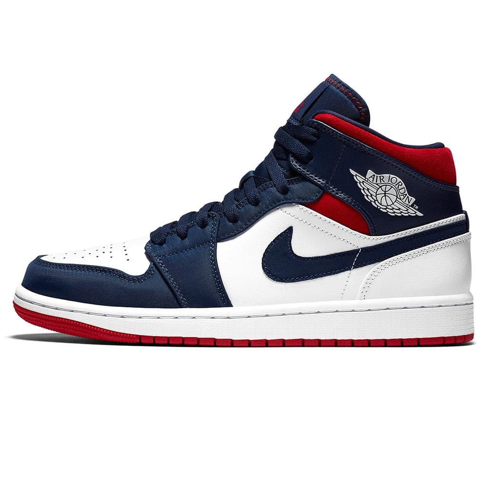 Air Jordan 1 Mid SE “Olympic USA” — UK 3 | EU 35.5 | US 3.5 — Side View