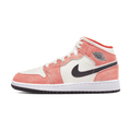 Air Jordan 1 Mid SE GS 'Orange Suede' — UK 13.5 | EU 32 | US 1Y — Front View