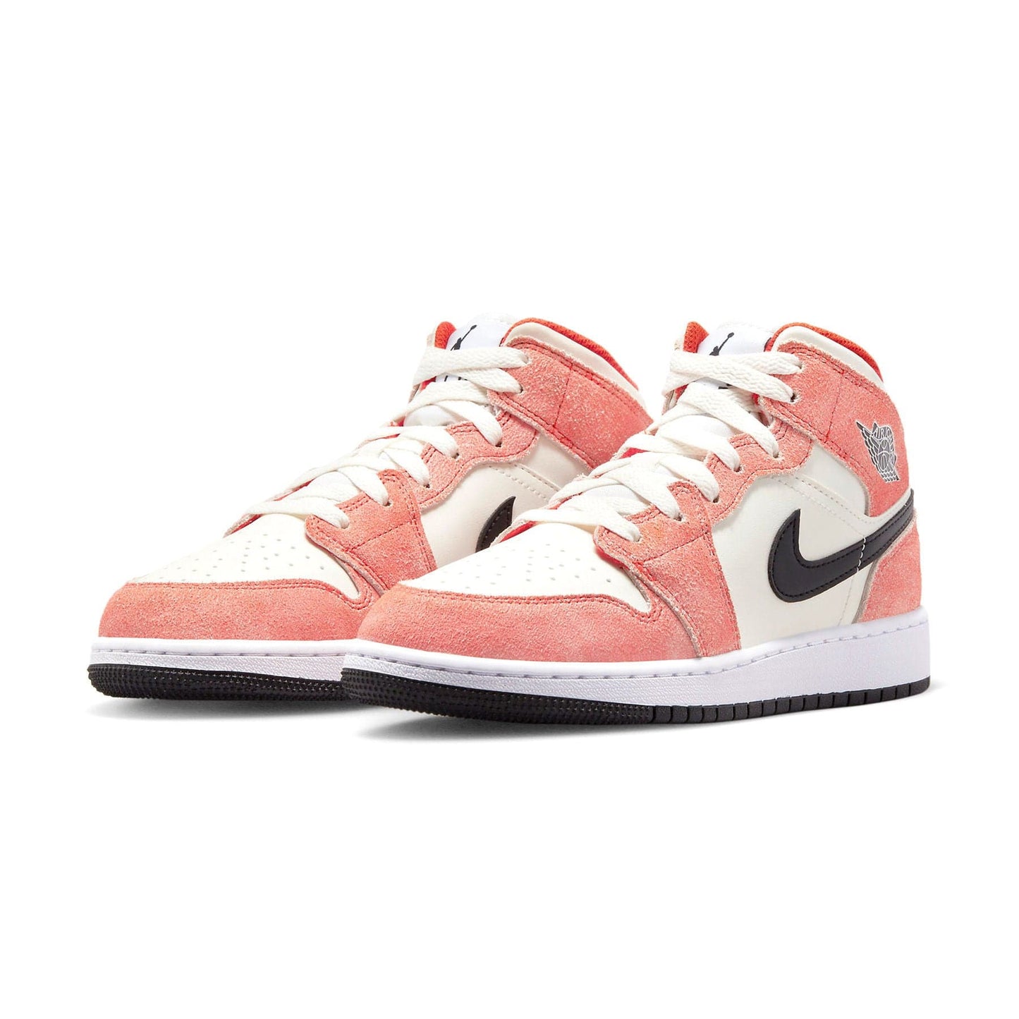 Air Jordan 1 Mid SE GS 'Orange Suede' — UK 13.5 | EU 32 | US 1Y — Side View