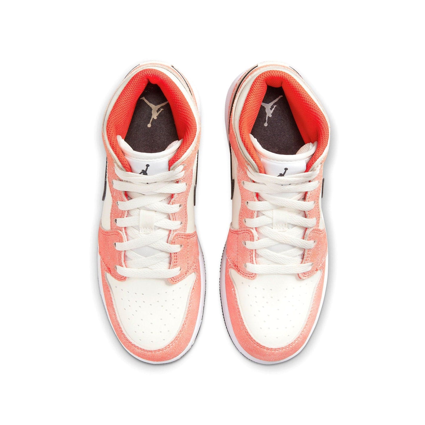 Air Jordan 1 Mid SE GS 'Orange Suede' — UK 13.5 | EU 32 | US 1Y — Back View