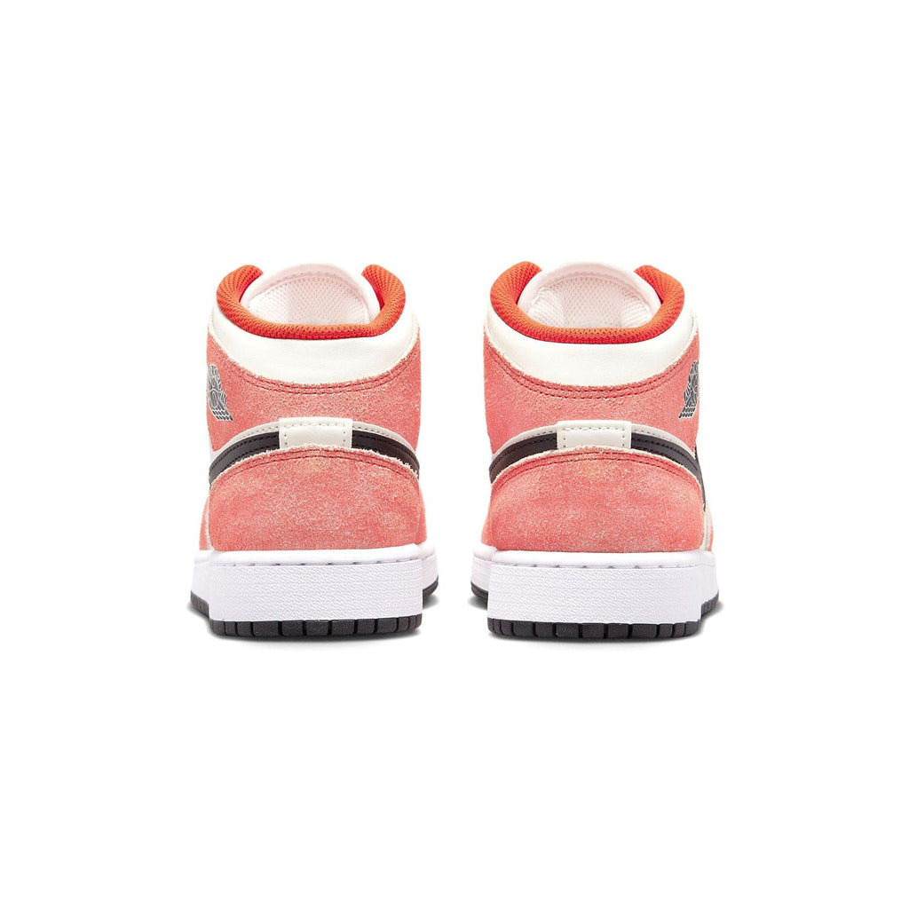 Air Jordan 1 Mid SE GS 'Orange Suede' — UK 13.5 | EU 32 | US 1Y — Top View