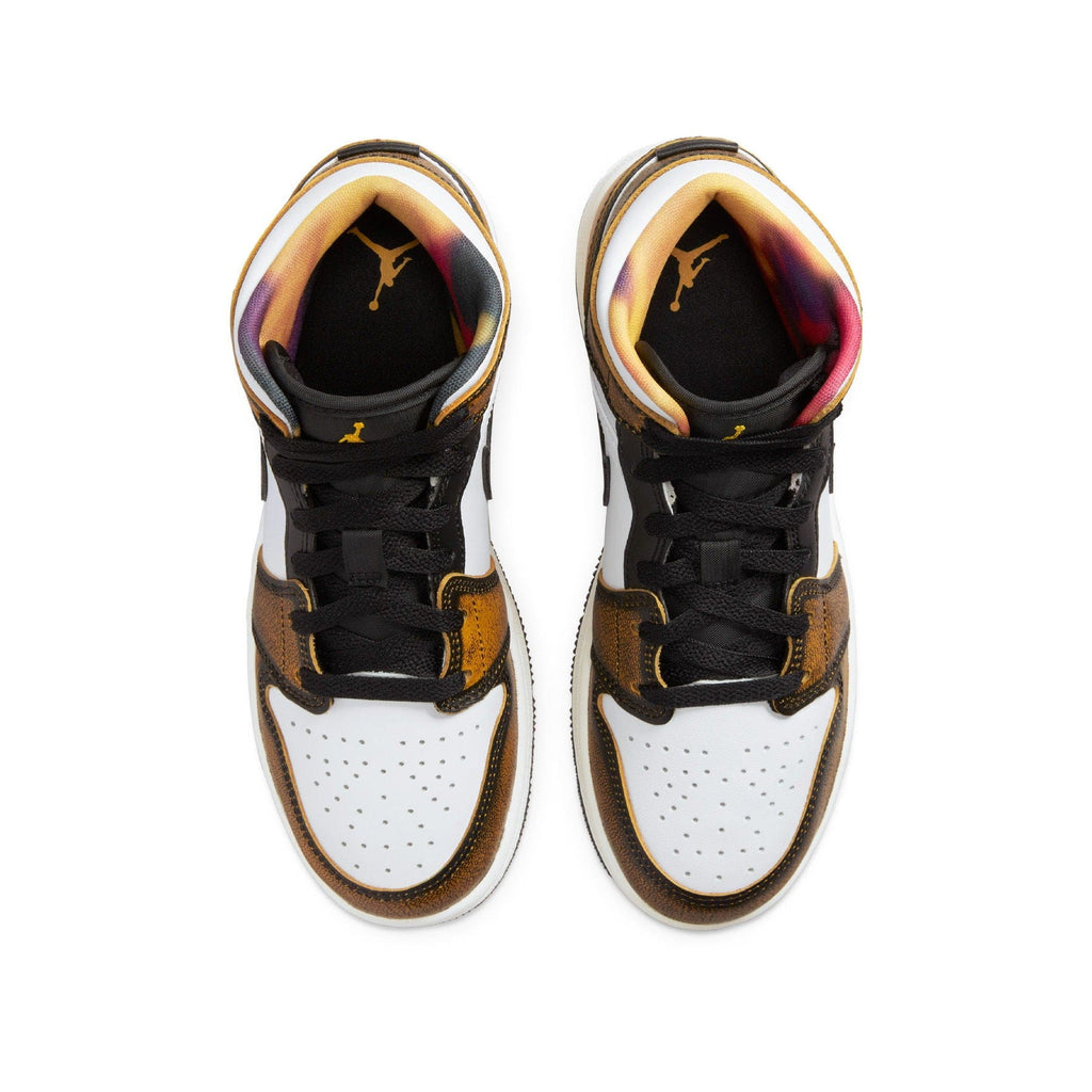 Air Jordan 1 Mid SE GS 'Wear-Away - Taxi' — UK 13.5 | EU 32 | US 1Y — Back View