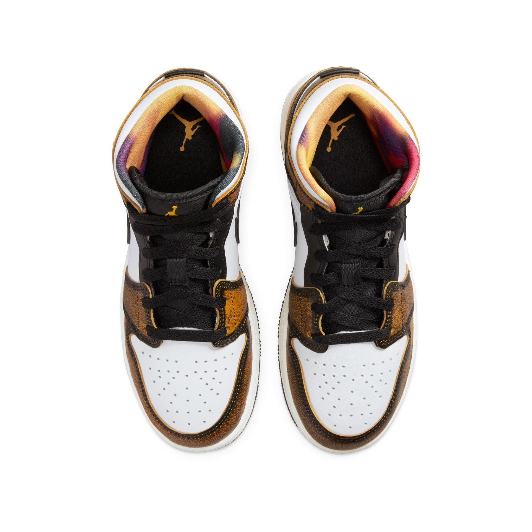 Air Jordan 1 Mid SE GS 'Wear-Away - Taxi' — UK 13.5 | EU 32 | US 1Y — Back View