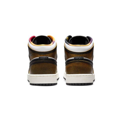 Air Jordan 1 Mid SE GS 'Wear-Away - Taxi' — UK 13.5 | EU 32 | US 1Y — Top View