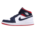 Air Jordan 1 Mid GS 'USA Olympic' — UK 13.5 | EU 32 | US 1Y — Front View
