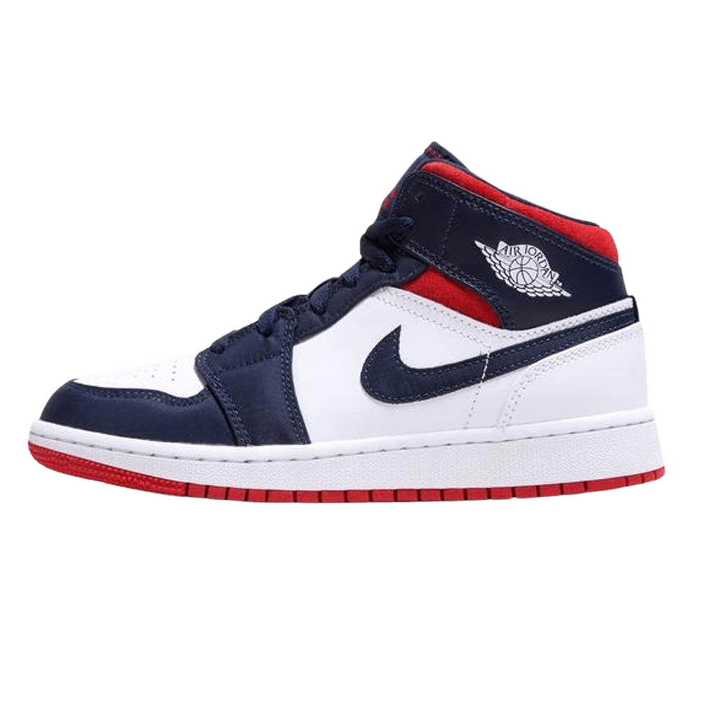 Air Jordan 1 Mid GS 'USA Olympic' — UK 13.5 | EU 32 | US 1Y — Front View