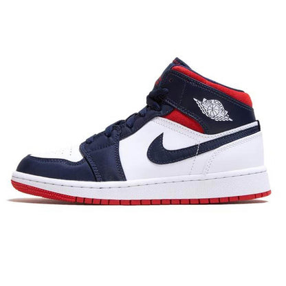 Air Jordan 1 Mid GS 'USA Olympic' — UK 13.5 | EU 32 | US 1Y — Side View