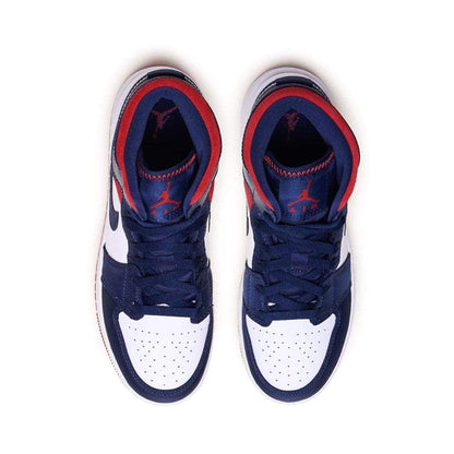 Air Jordan 1 Mid GS 'USA Olympic' — UK 13.5 | EU 32 | US 1Y — Top View