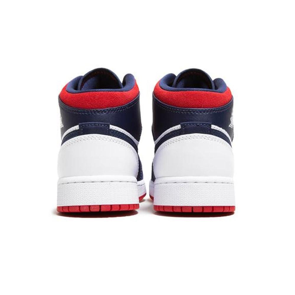Air Jordan 1 Mid GS 'USA Olympic' — UK 13.5 | EU 32 | US 1Y — Lifestyle View