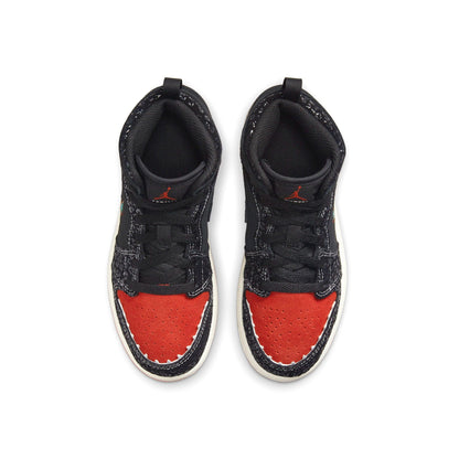 Air Jordan 1 Mid SE PS 'SiEMPRE Familia' — UK 10C | EU 27.5 | US 10.5C — Back View