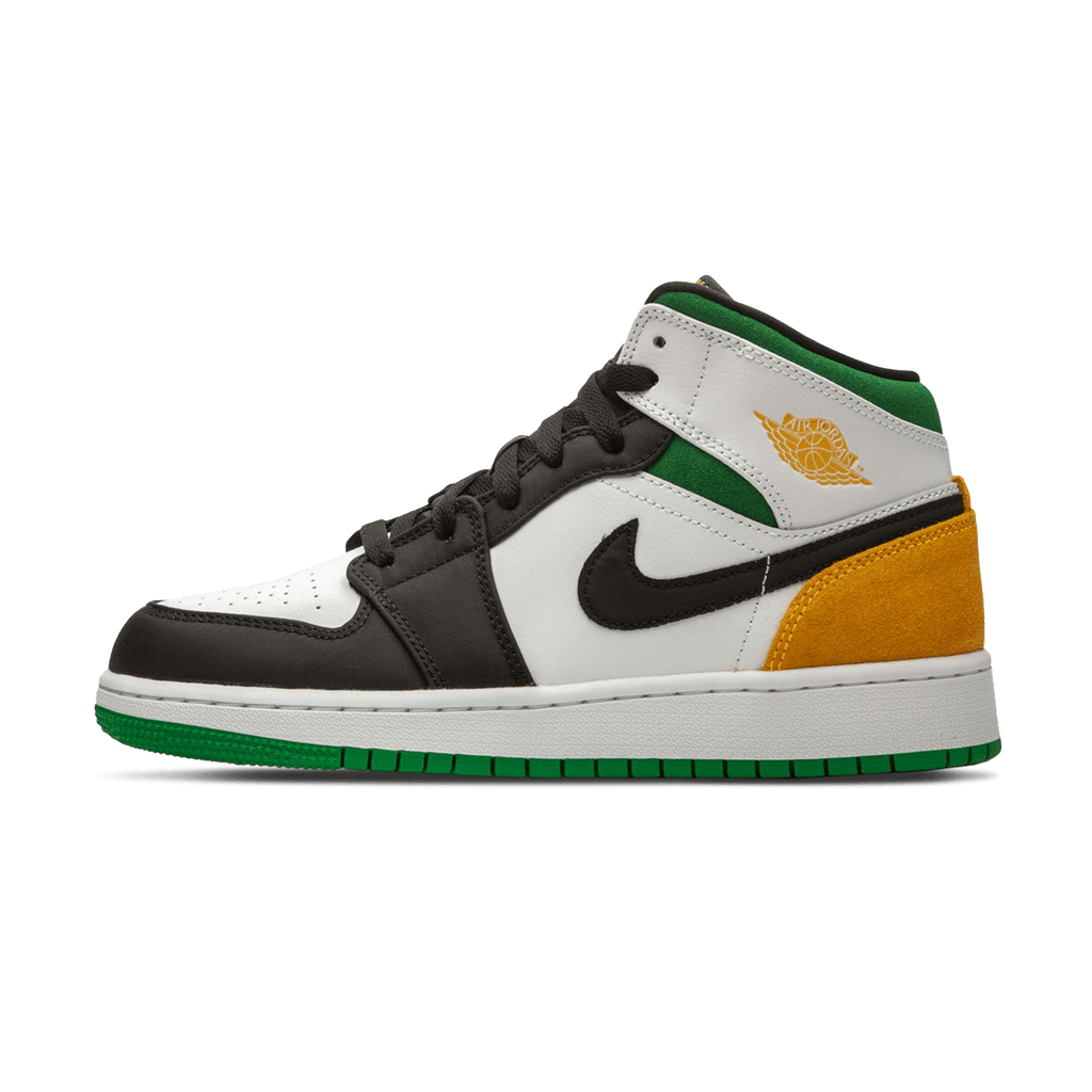 Air Jordan 1 Mid SE GS 'Oakland' — UK 13.5 | EU 32 | US 1Y — Front View