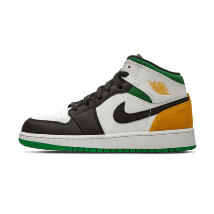 Air Jordan 1 Mid SE GS 'Oakland' — UK 13.5 | EU 32 | US 1Y — Front View