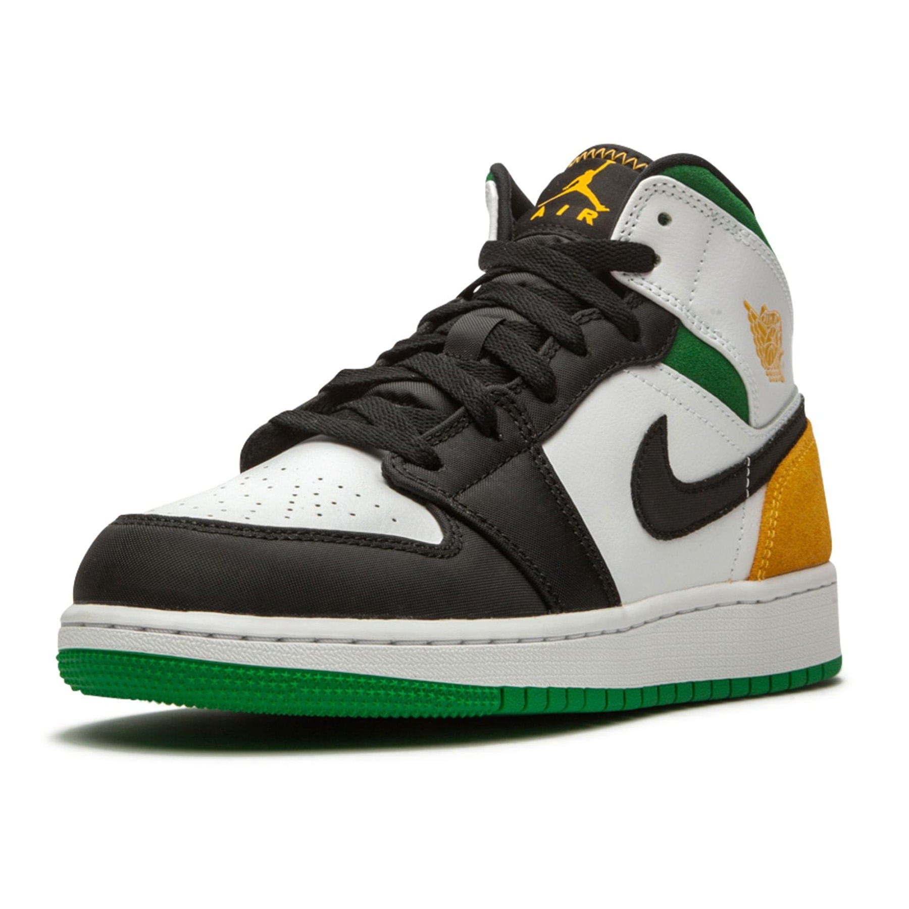Air Jordan 1 Mid SE GS 'Oakland' — UK 13.5 | EU 32 | US 1Y — Top View