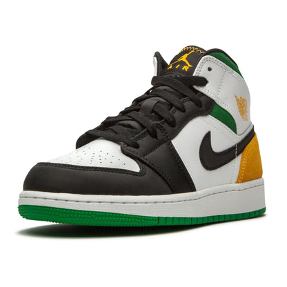 Air Jordan 1 Mid SE GS 'Oakland' — UK 13.5 | EU 32 | US 1Y — Top View