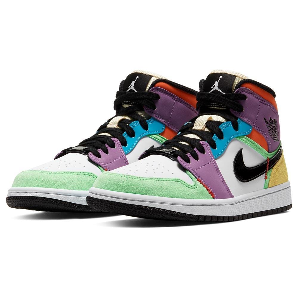 Air Jordan 1 Mid SE Multi-Colour (W) — UK 2.5 | EU 35.5 | US 5 — Side View