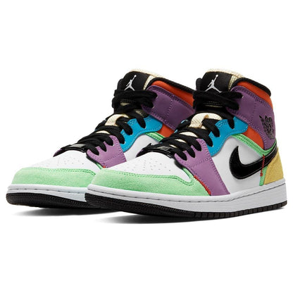 Air Jordan 1 Mid SE Multi-Colour (W) — UK 2.5 | EU 35.5 | US 5 — Side View