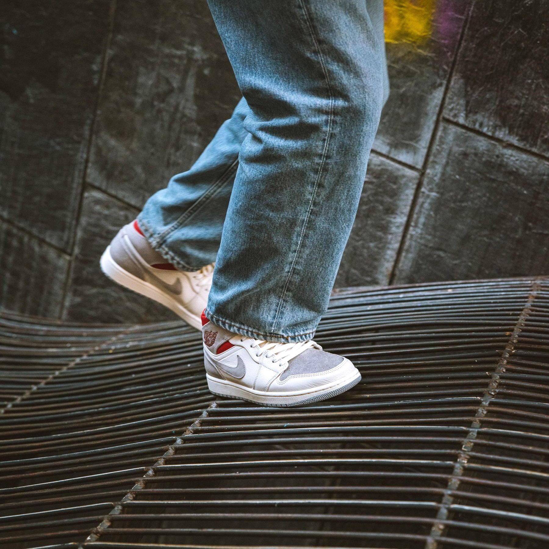 Sneakersnstuff x Air Jordan 1 Mid 'Past, Present, Future' — UK 3 | EU 35.5 | US 3.5 — Lifestyle View