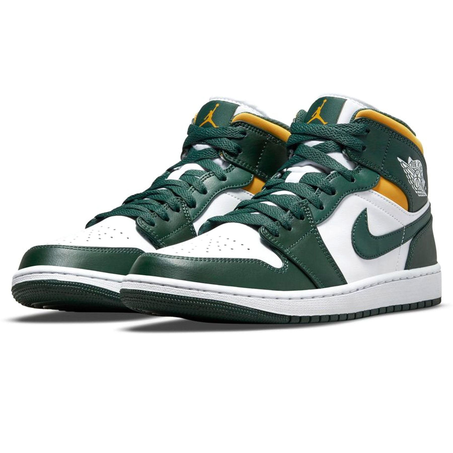 Air Jordan 1 Mid 'Sonics' 2021 — UK 3 | EU 35.5 | US 3.5 — Side View