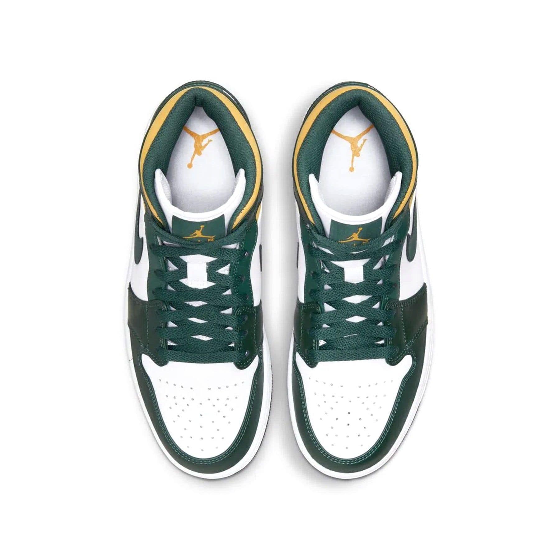 Air Jordan 1 Mid 'Sonics' 2021 — UK 3 | EU 35.5 | US 3.5 — Back View