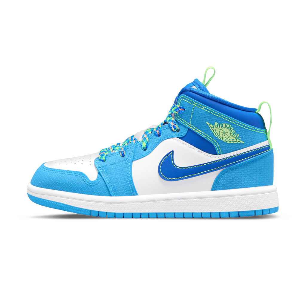 Air Jordan 1 Mid SE GS 'Sprite' — UK 13.5 | EU 32 | US 1Y — Front View