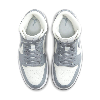 Air Jordan 1 Mid Wmns 'Stealth' — UK 2.5 | EU 35.5 | US 5 — Top View