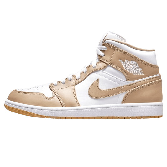 Air Jordan 1 Mid 'Tan Gum' — UK 3 | EU 35.5 | US 3.5 — Front View