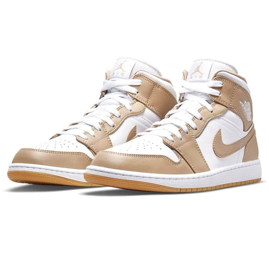 Air Jordan 1 Mid 'Tan Gum' — UK 3 | EU 35.5 | US 3.5 — Side View
