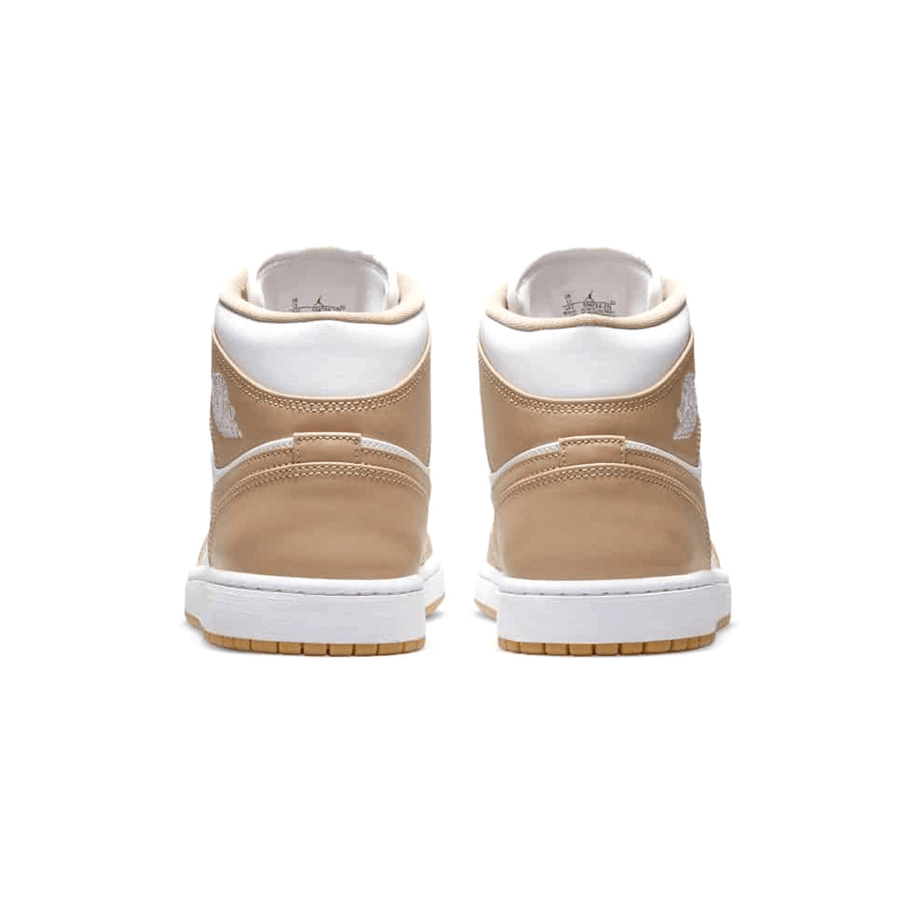 Air Jordan 1 Mid 'Tan Gum' — UK 3 | EU 35.5 | US 3.5 — Top View