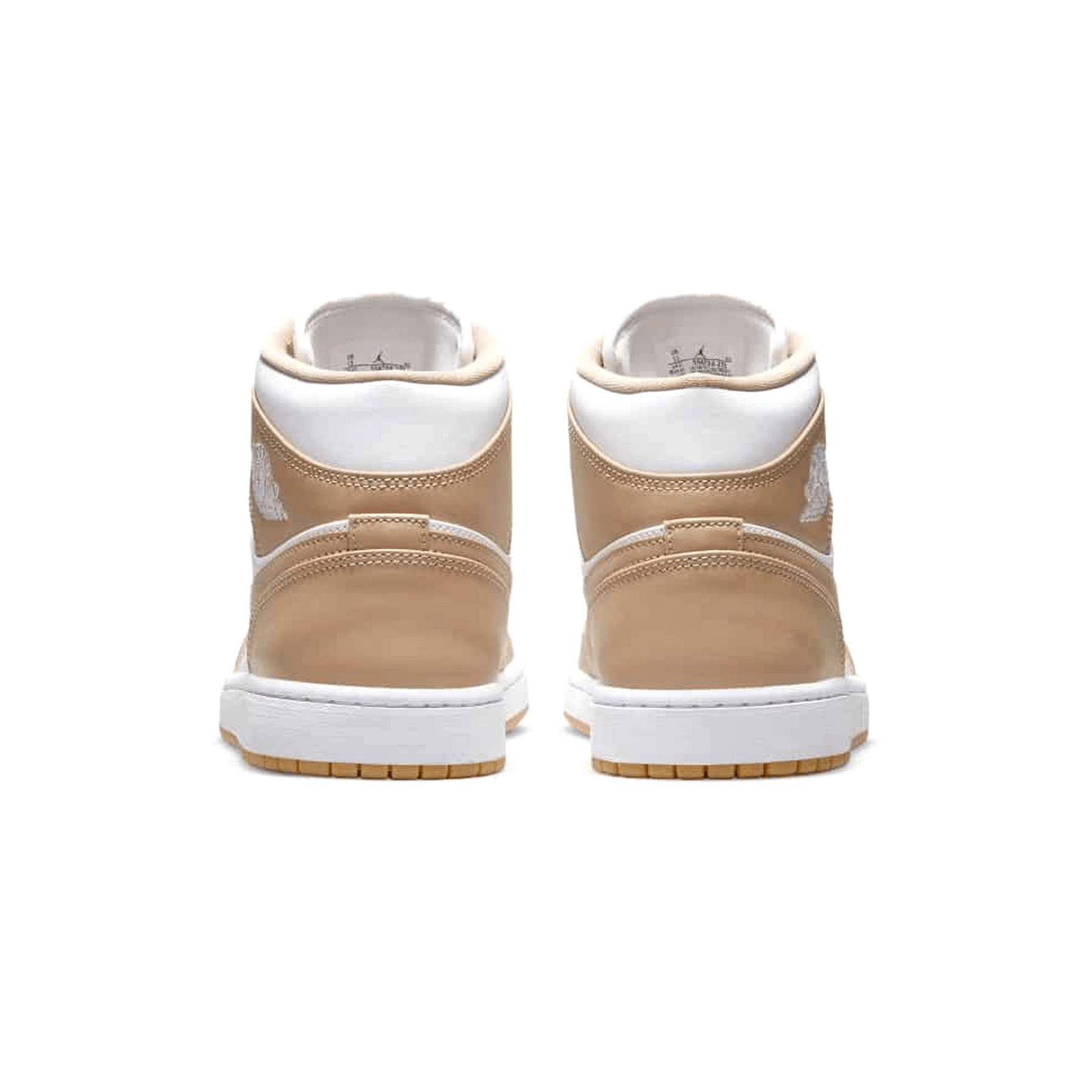 Air Jordan 1 Mid 'Tan Gum' — UK 3 | EU 35.5 | US 3.5 — Top View