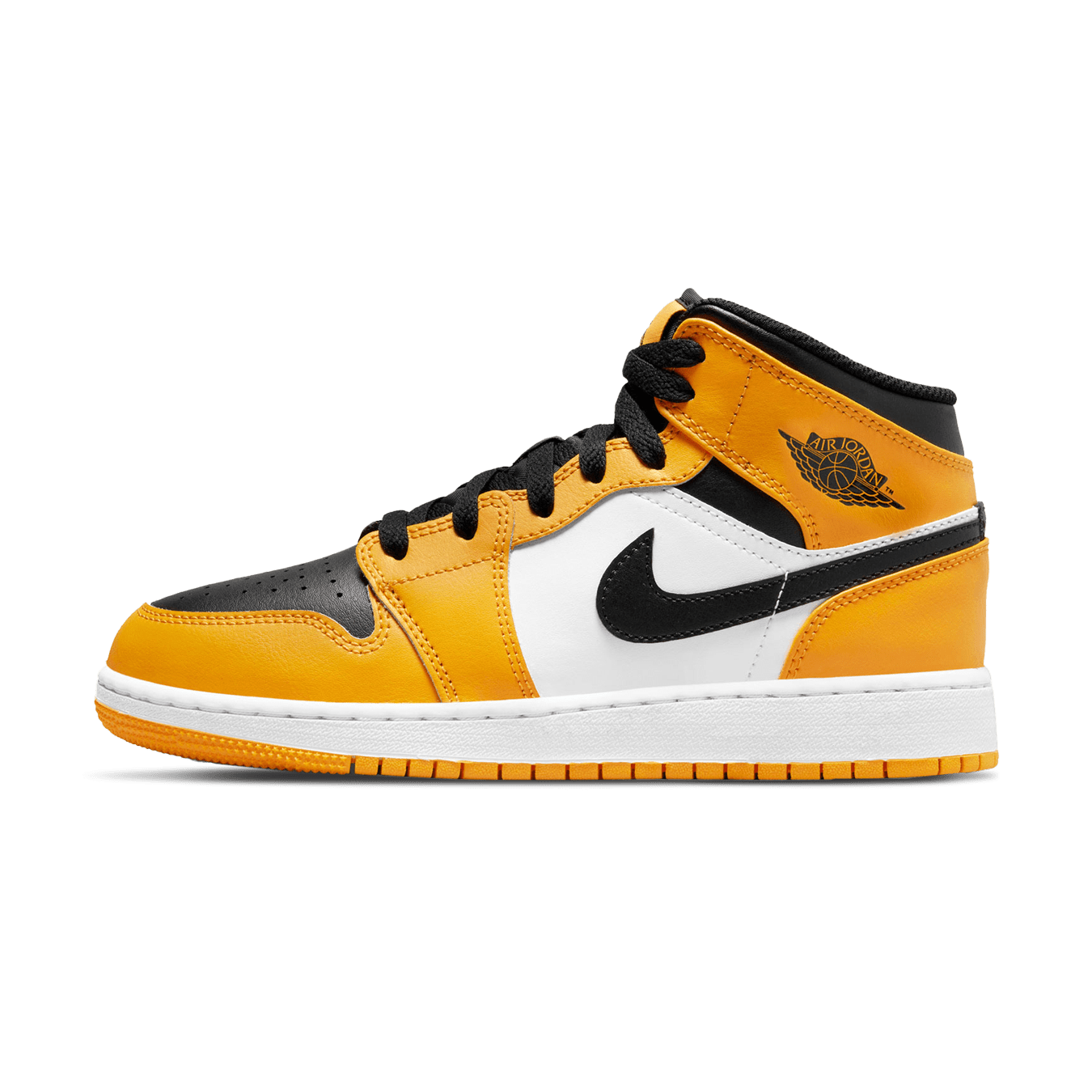 Air Jordan 1 Mid GS 'Taxi' — UK 13.5 | EU 32 | US 1Y — Front View