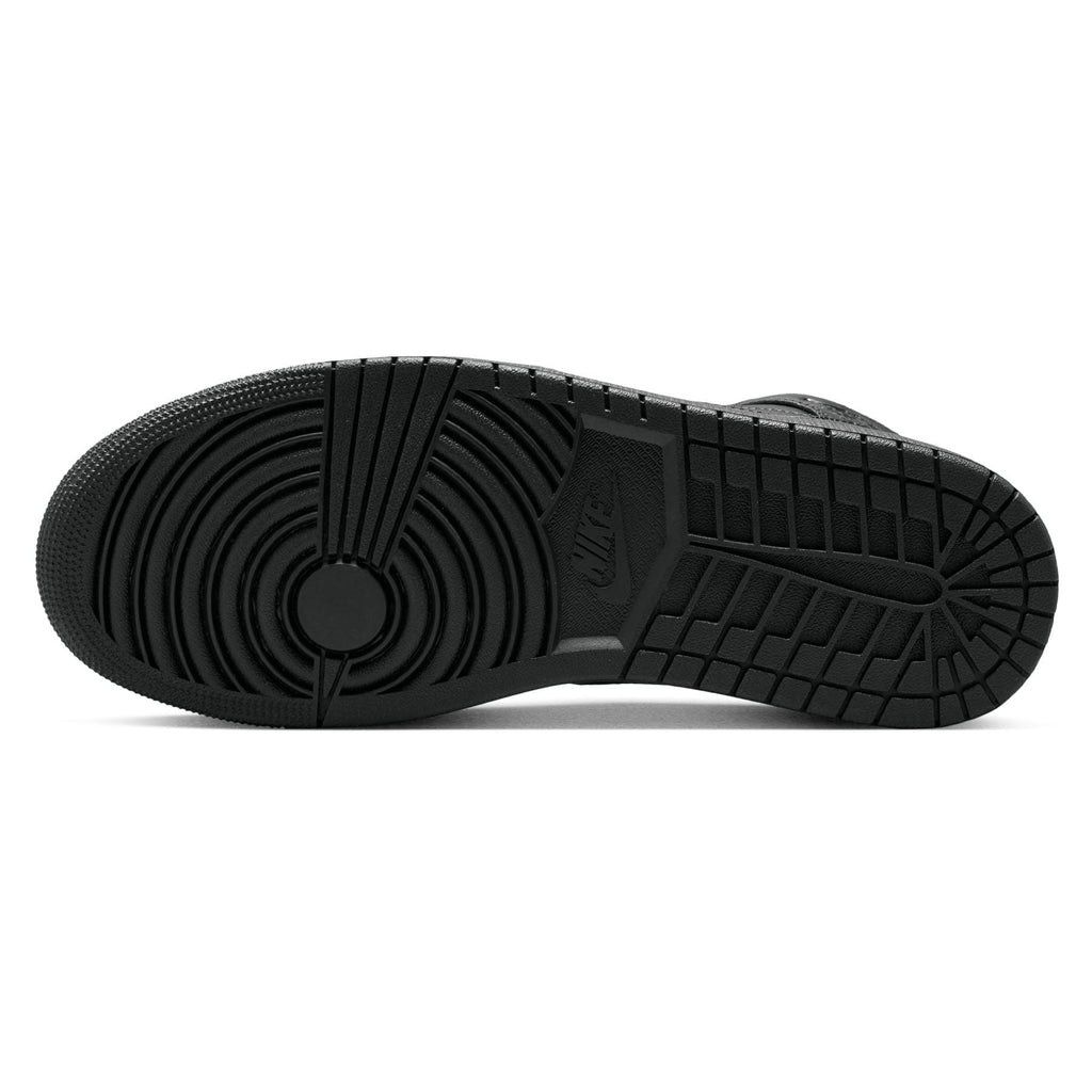 Air Jordan 1 Mid 'Triple Black' 2022 — UK 3 | EU 35.5 | US 3.5 — Back View