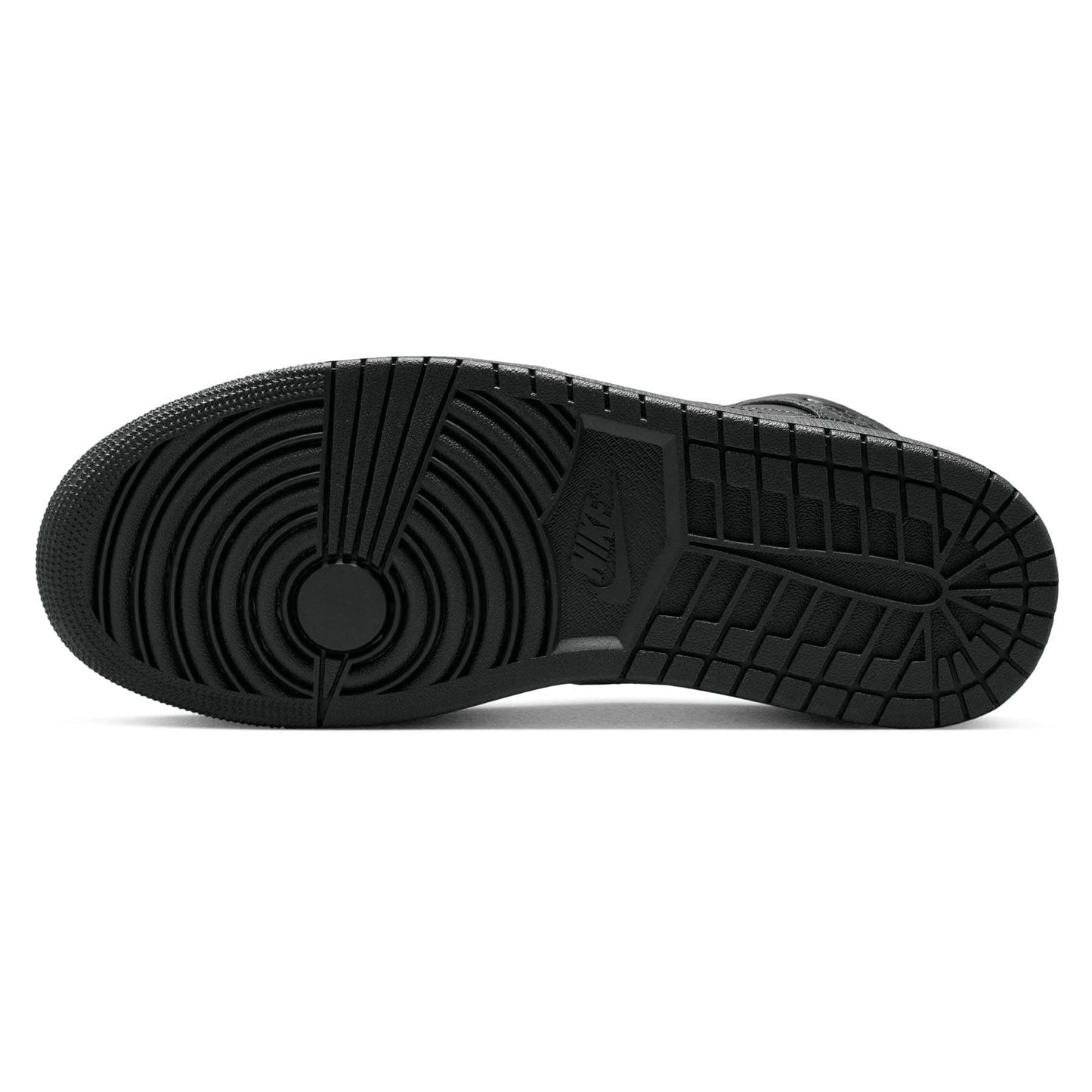 Air Jordan 1 Mid 'Triple Black' 2022 — UK 3 | EU 35.5 | US 3.5 — Back View