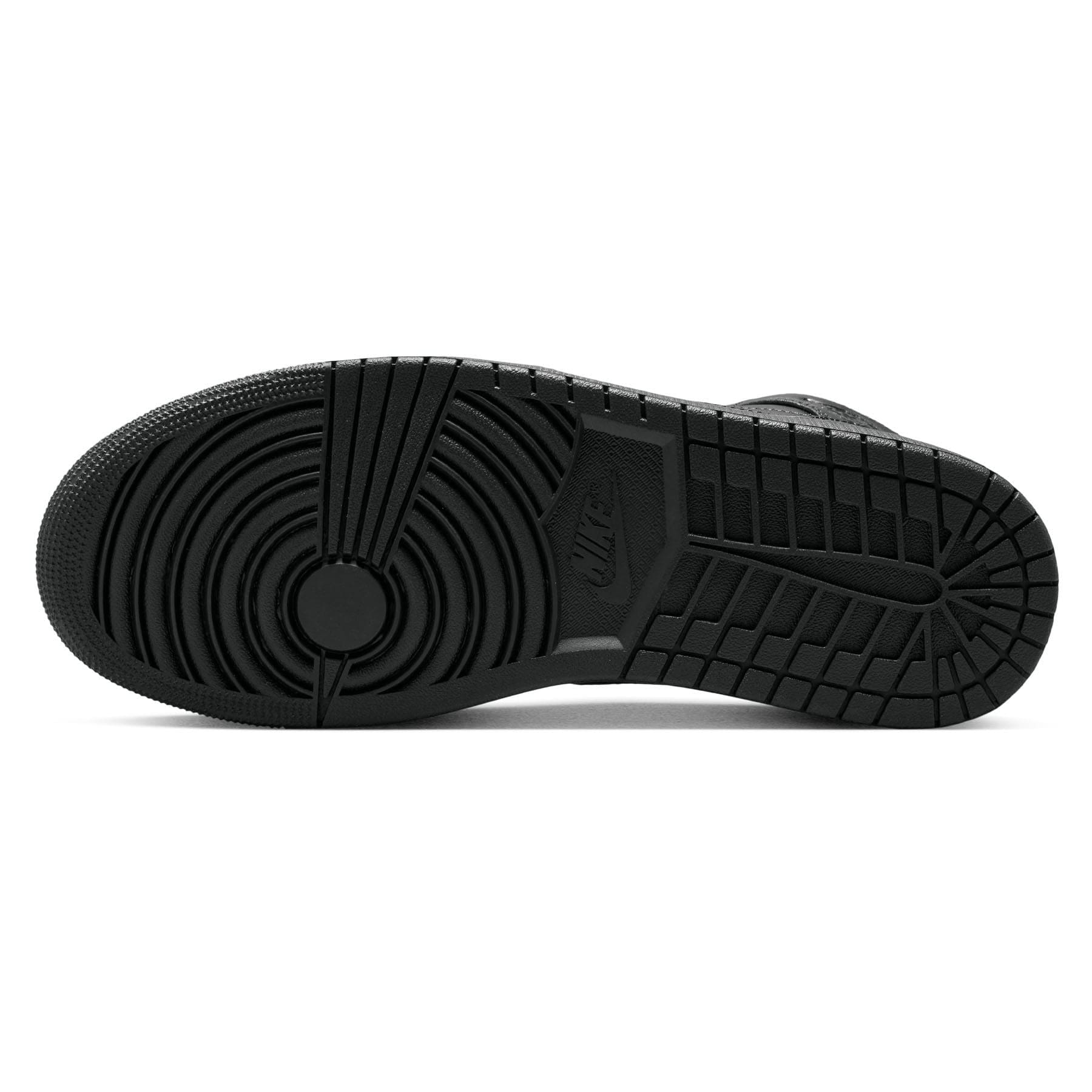 Air Jordan 1 Mid 'Triple Black' 2022 — UK 3 | EU 35.5 | US 3.5 — Back View