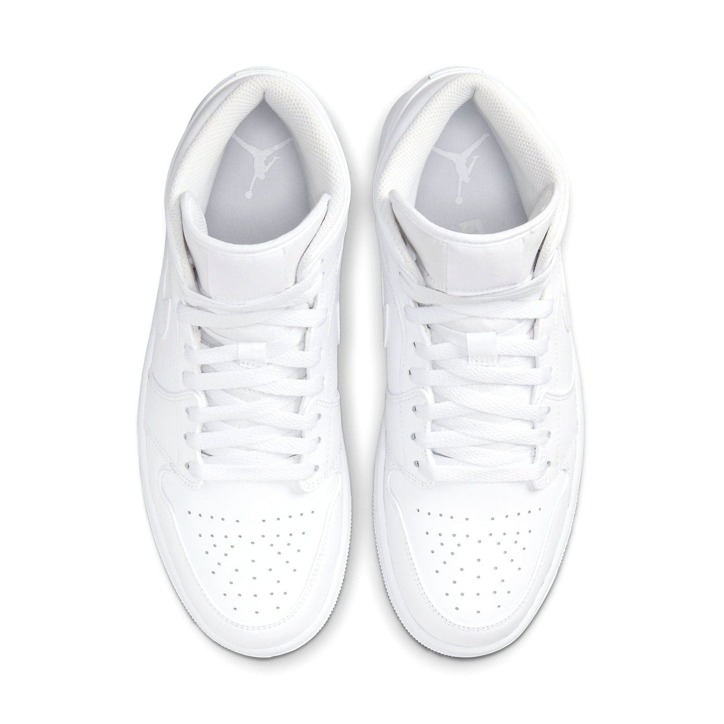 Air Jordan 1 Mid 'Triple White' 2022 — UK 3 | EU 35.5 | US 3.5 — Back View