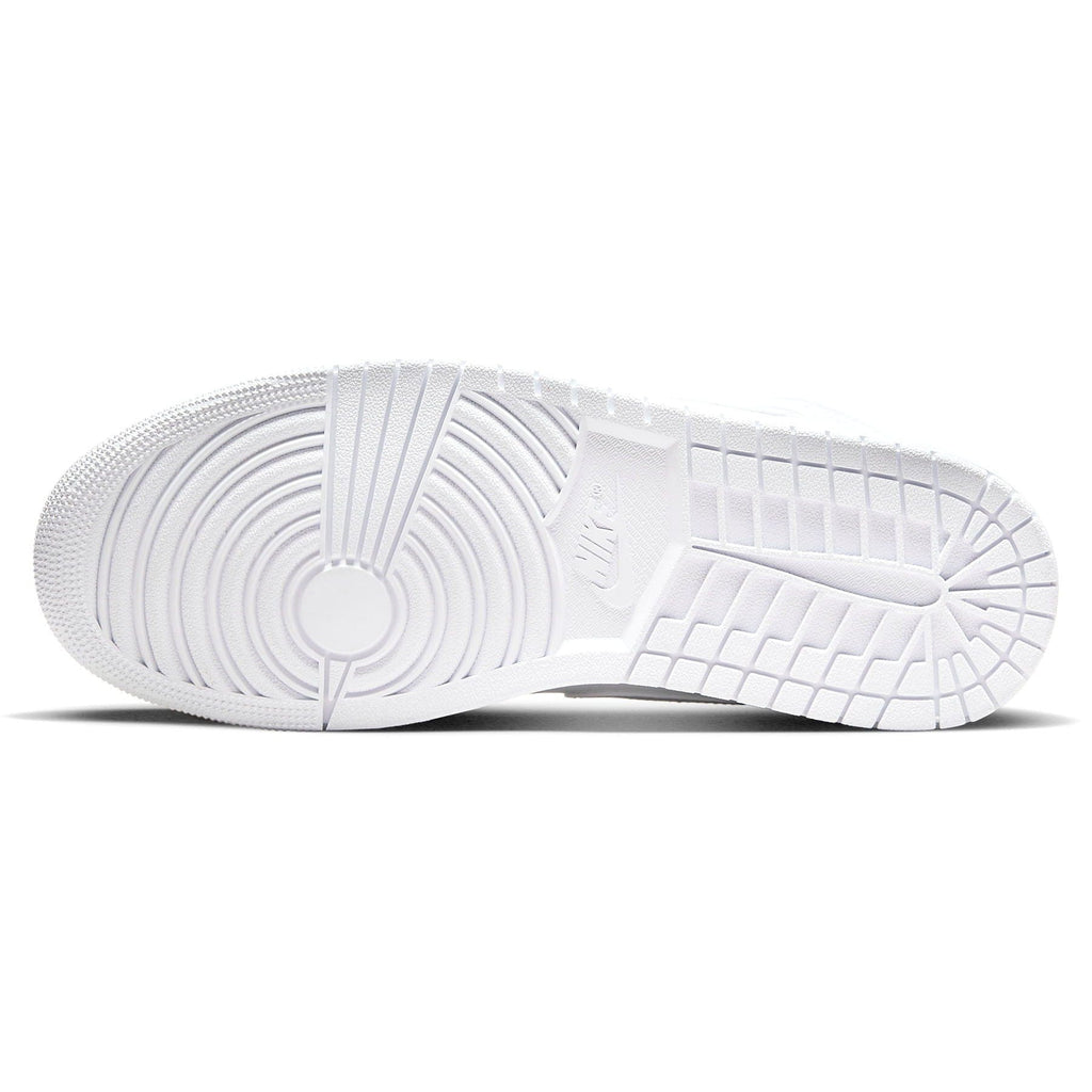 Air Jordan 1 Mid 'Triple White' 2022 — UK 3 | EU 35.5 | US 3.5 — Detail View
