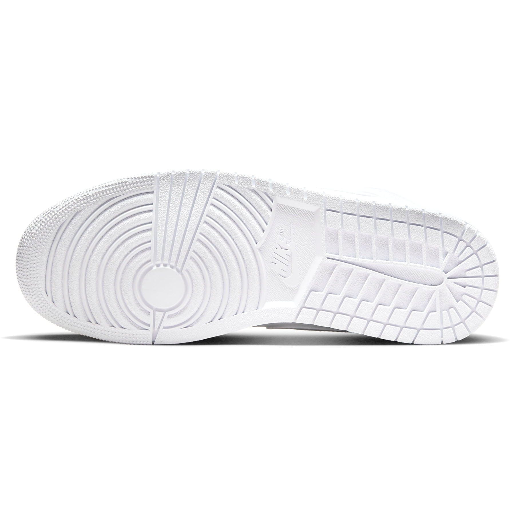 Air Jordan 1 Mid 'Triple White' 2022 — UK 3 | EU 35.5 | US 3.5 — Detail View