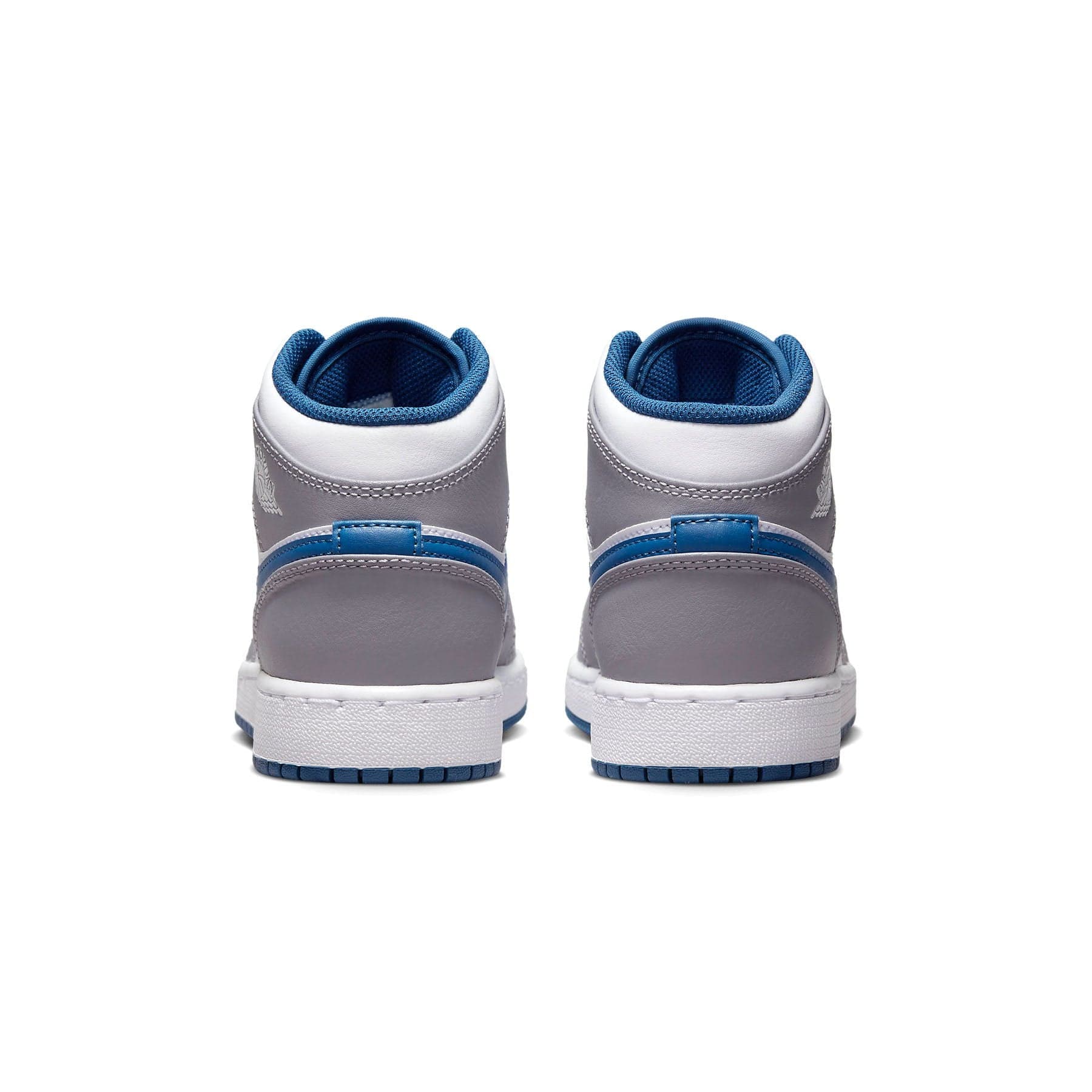 Air Jordan 1 Mid GS 'Cement True Blue' — UK 13.5 | EU 32 | US 1Y — Top View