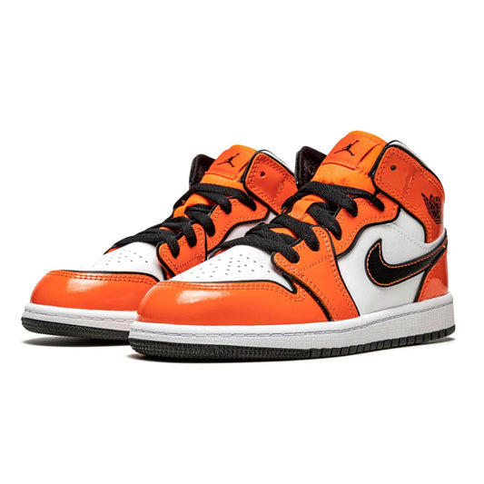 Air Jordan 1 Mid SE PS 'Turf Orange' — UK 0C | EU 15 | US 0C — Side View