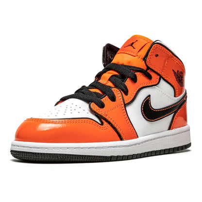 Air Jordan 1 Mid SE PS 'Turf Orange' — UK 0C | EU 15 | US 0C — Top View