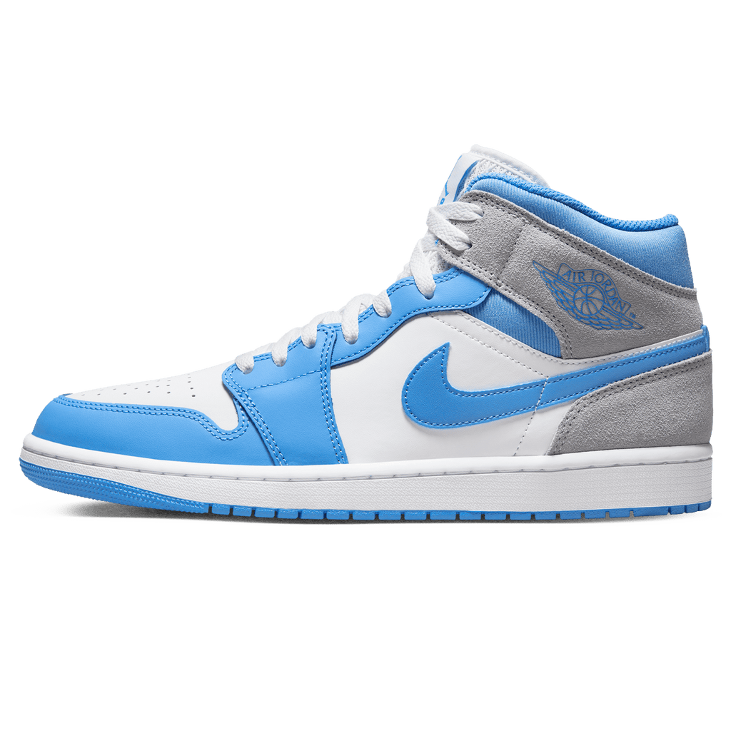 Air Jordan 1 Mid 'University Blue Grey' — UK 3 | EU 35.5 | US 3.5 — Front View