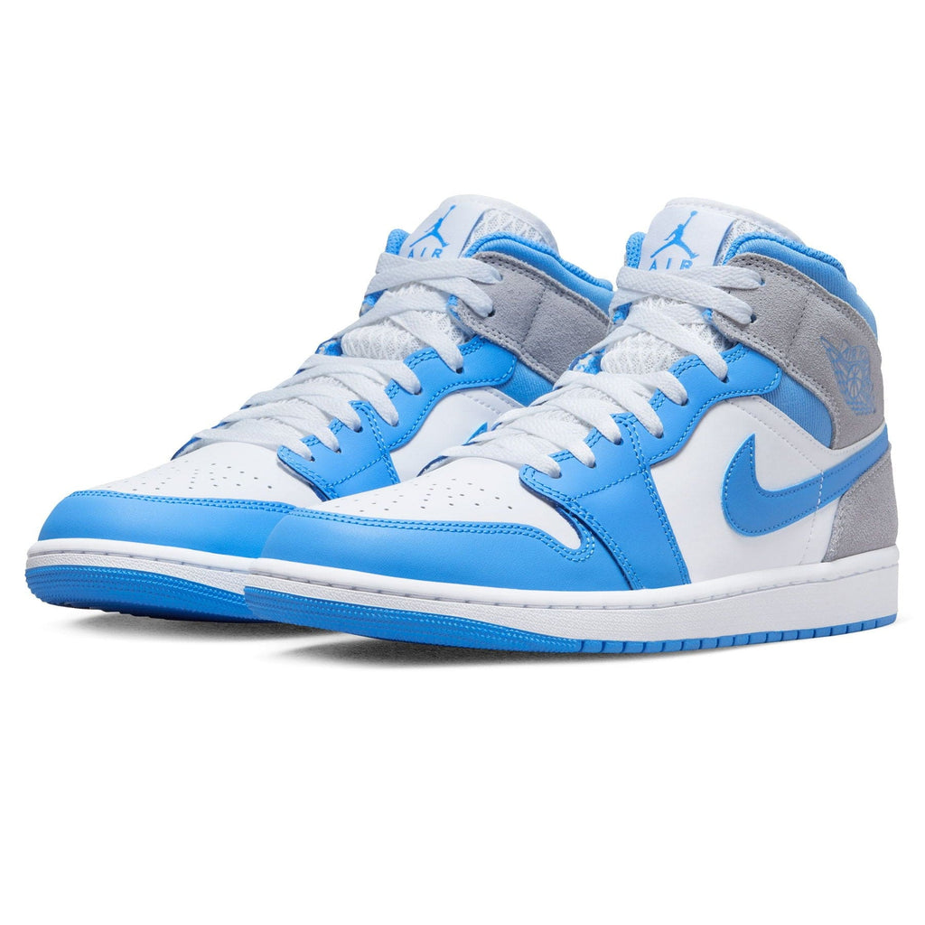Air Jordan 1 Mid 'University Blue Grey' — UK 3 | EU 35.5 | US 3.5 — Side View