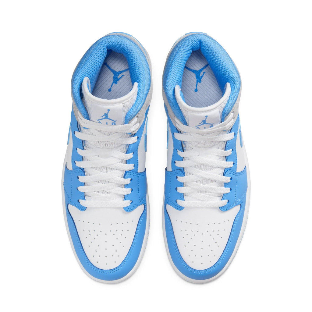 Air Jordan 1 Mid 'University Blue Grey' — UK 3 | EU 35.5 | US 3.5 — Detail View