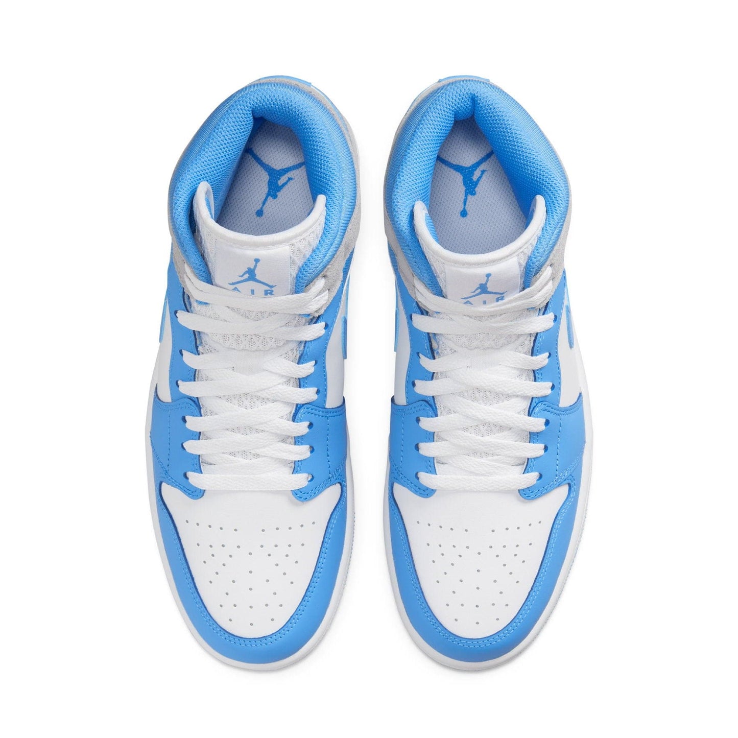 Air Jordan 1 Mid 'University Blue Grey' — UK 3 | EU 35.5 | US 3.5 — Detail View