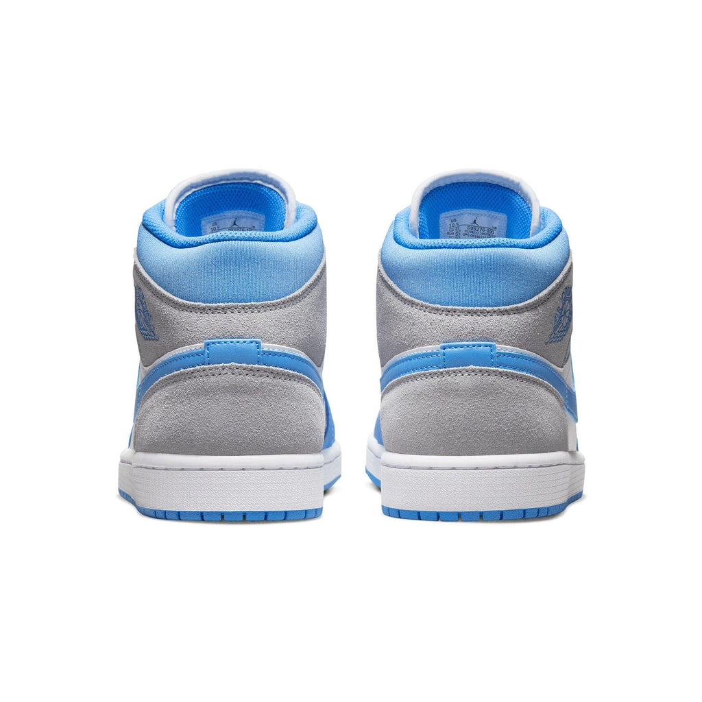 Air Jordan 1 Mid 'University Blue Grey' — UK 3 | EU 35.5 | US 3.5 — Top View