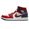Air Jordan 1 Mid SE Wmns 'USA' 2022 — UK 2.5 | EU 35.5 | US 5 — Front View