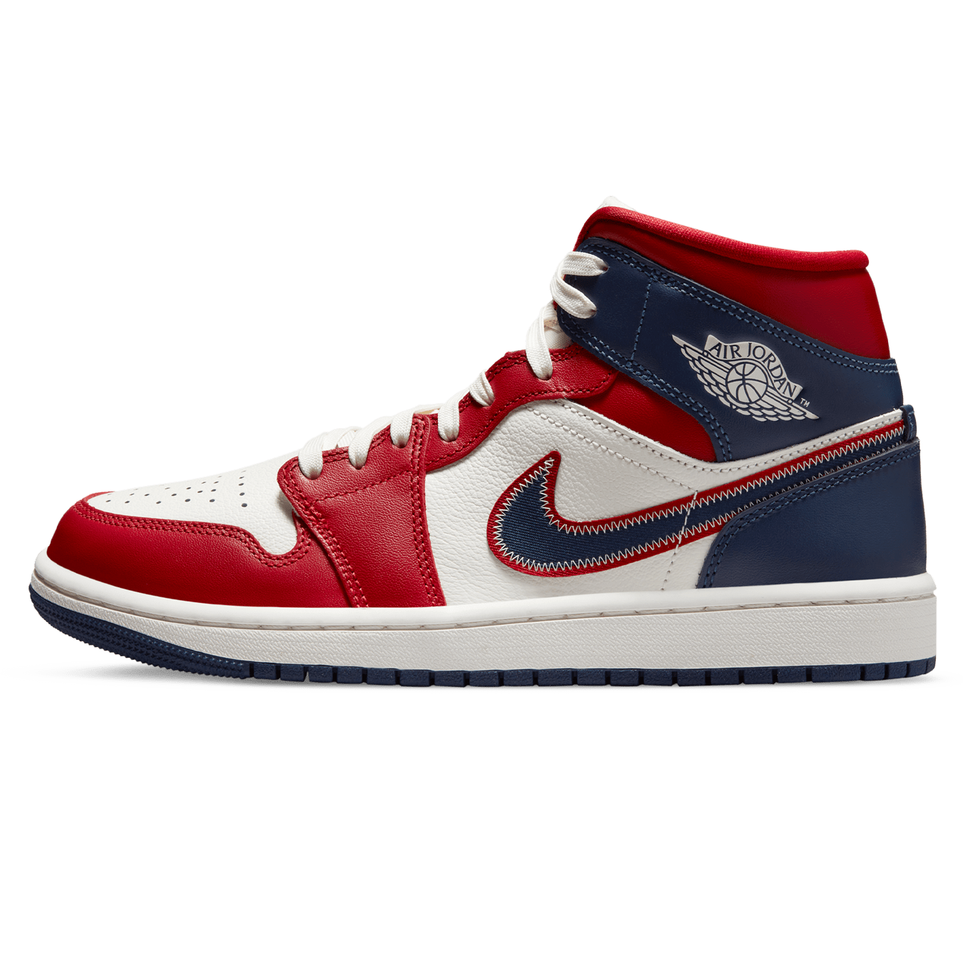 Air Jordan 1 Mid SE Wmns 'USA' 2022 — UK 2.5 | EU 35.5 | US 5 — Front View